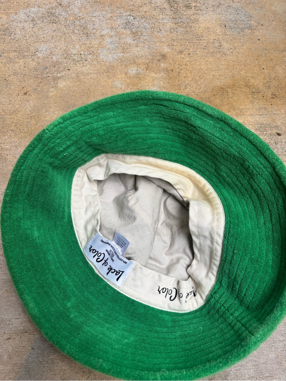 Lack of Color Wave Terry Bucket Hat Emerald Green